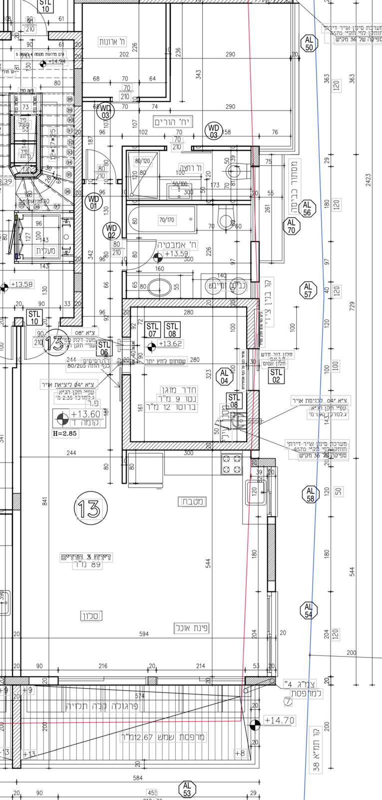 floor plan apartment for sale in ale in city heart tel aviv