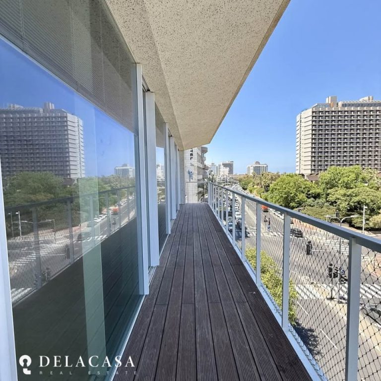 Exterior view of a residential building with an apartment for rent in Old North Tel Aviv